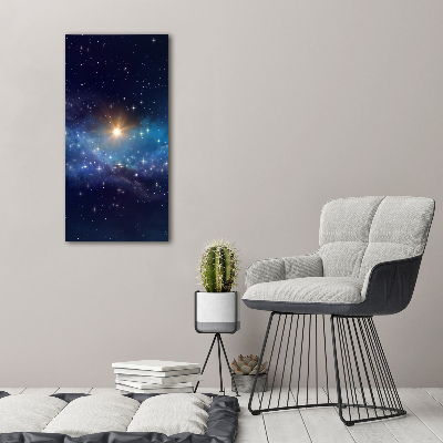 Wall art canvas large Starry sky