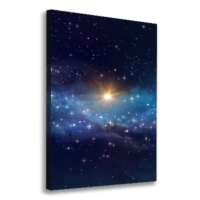 Wall art canvas large Starry sky