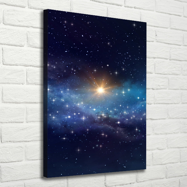 Wall art canvas large Starry sky