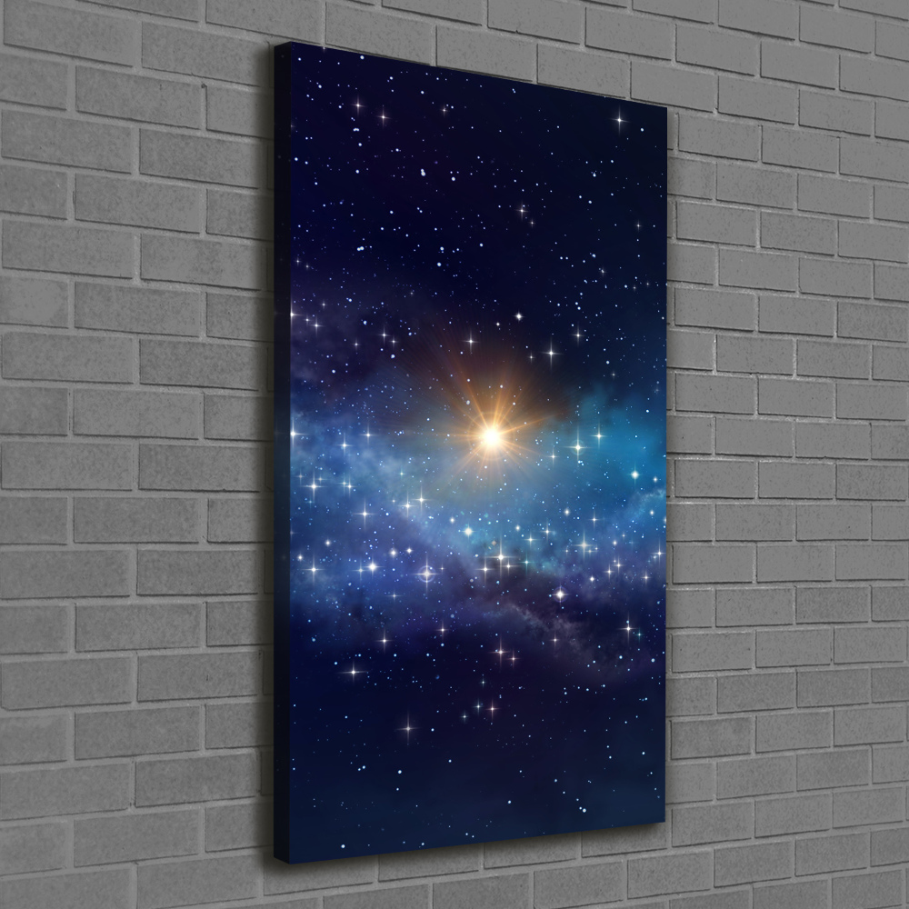 Wall art canvas large Starry sky