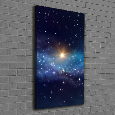 Wall art canvas large Starry sky