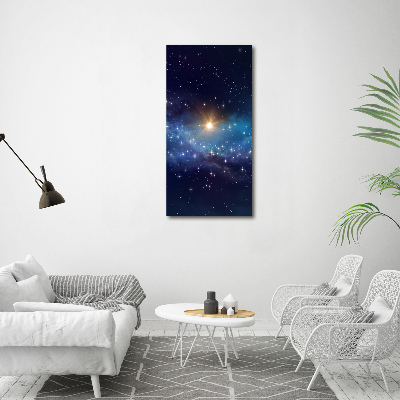 Wall art canvas large Starry sky