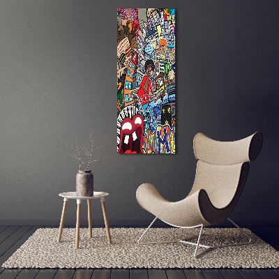 Large canvas wall art Musical collage