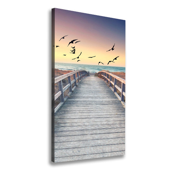 Canvas wall art Path to the beach