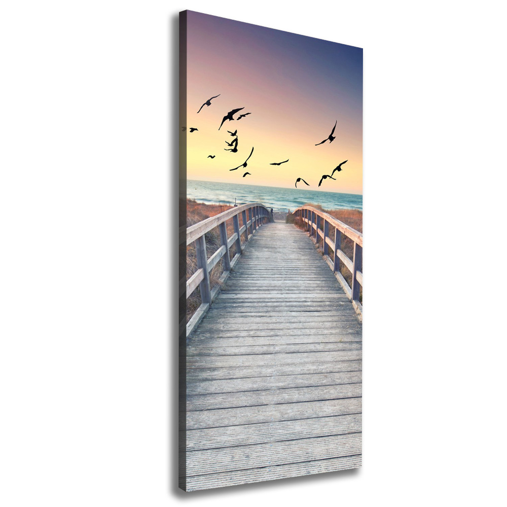 Canvas wall art Path to the beach