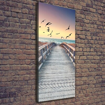 Canvas wall art Path to the beach