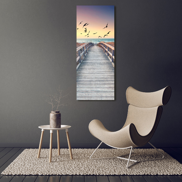 Canvas wall art Path to the beach