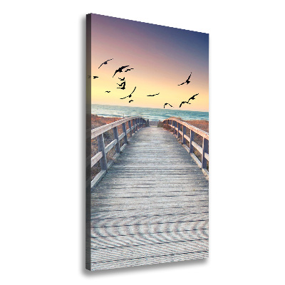 Canvas wall art Path to the beach