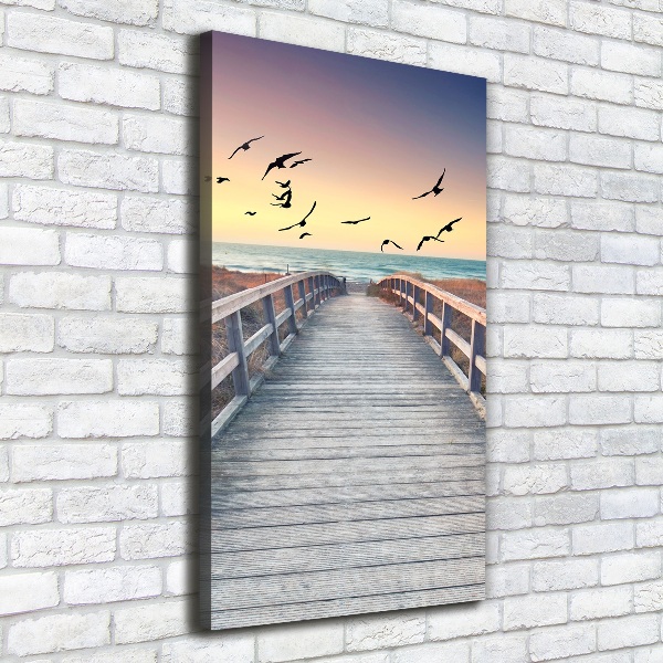 Canvas wall art Path to the beach