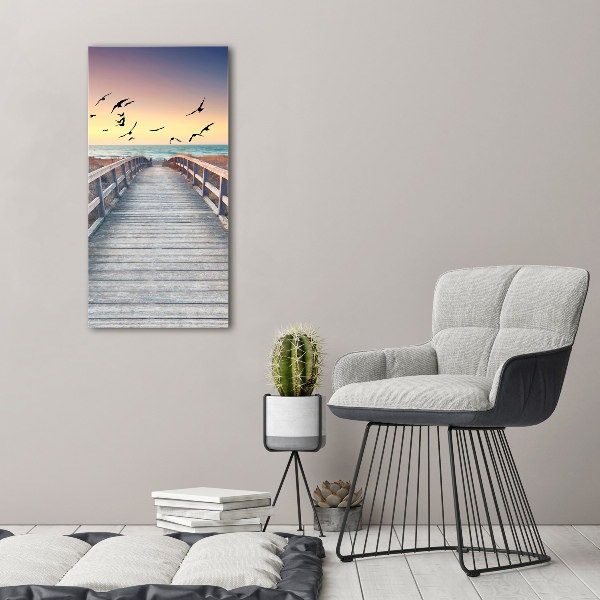 Canvas wall art Path to the beach