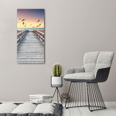 Canvas wall art Path to the beach