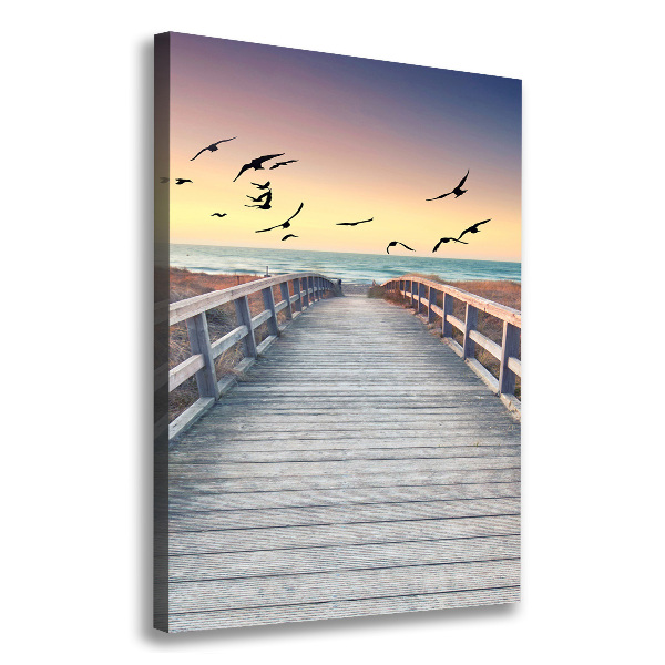 Canvas wall art Path to the beach