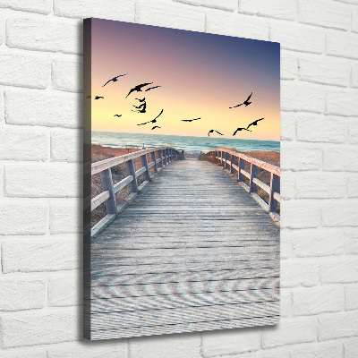 Canvas wall art Path to the beach