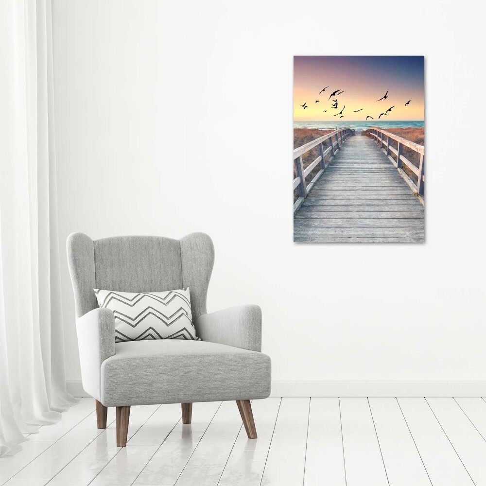 Canvas wall art Path to the beach