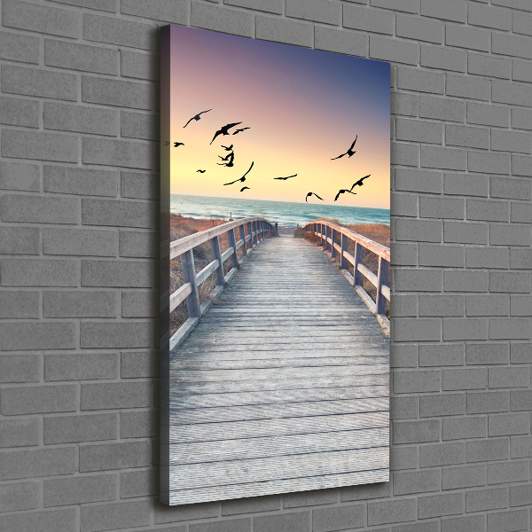 Canvas wall art Path to the beach