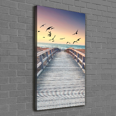 Canvas wall art Path to the beach