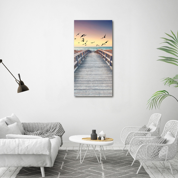 Canvas wall art Path to the beach