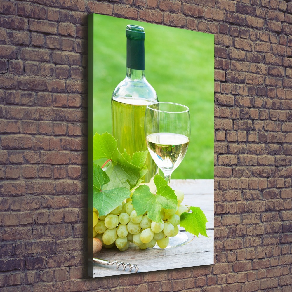 Canvas wall art Grapes and wine