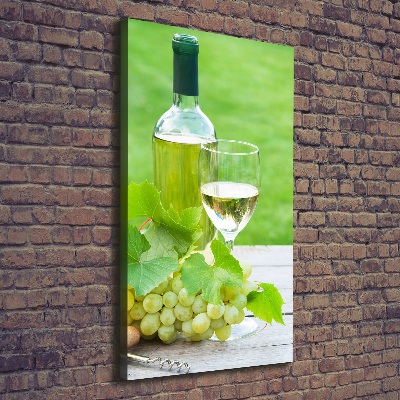 Canvas wall art Grapes and wine