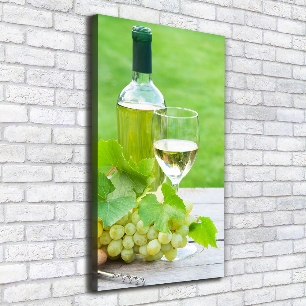 Canvas wall art Grapes and wine