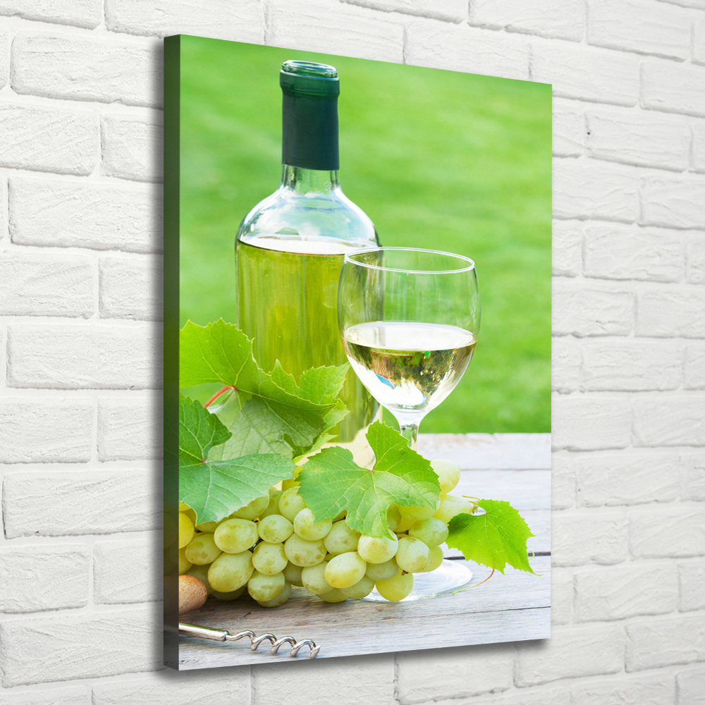 Canvas wall art Grapes and wine