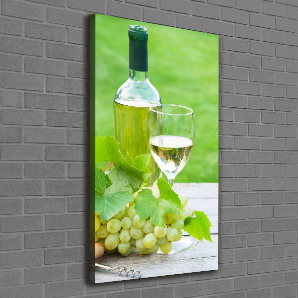 Canvas wall art Grapes and wine