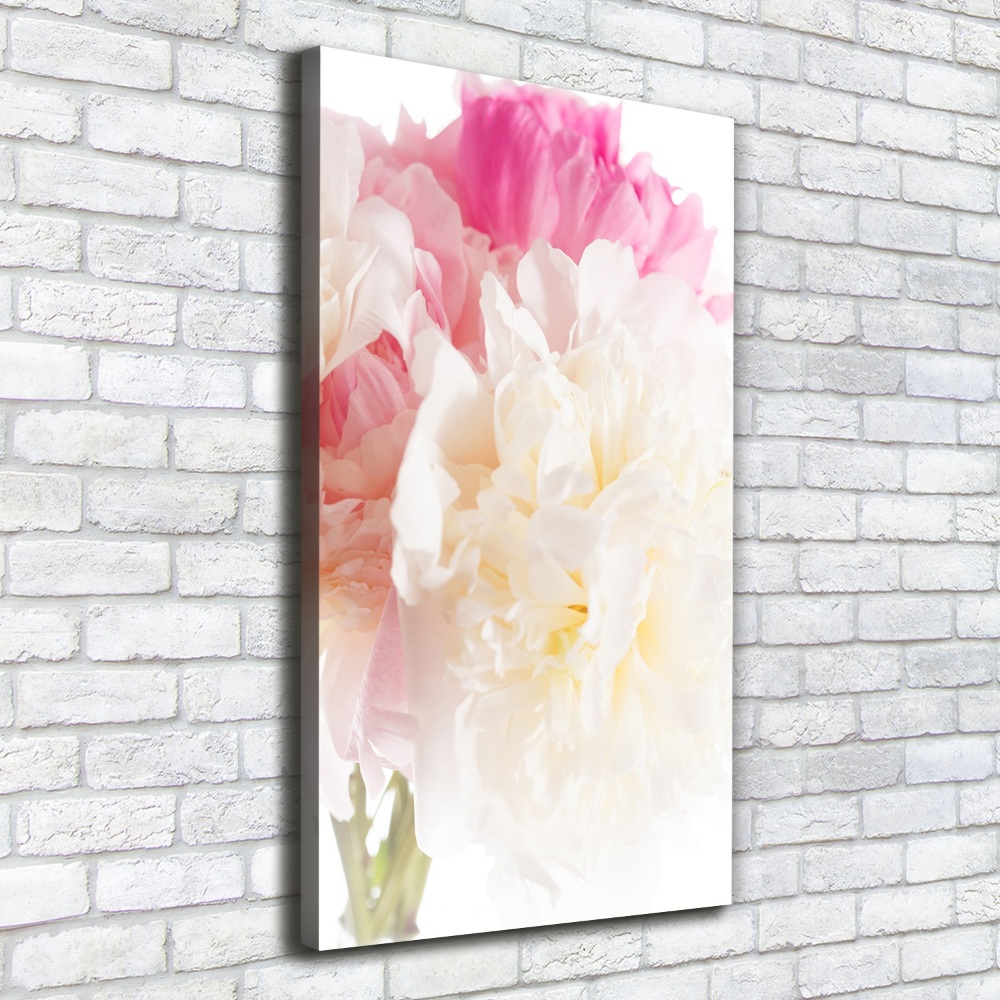 Large canvas wall art Peony