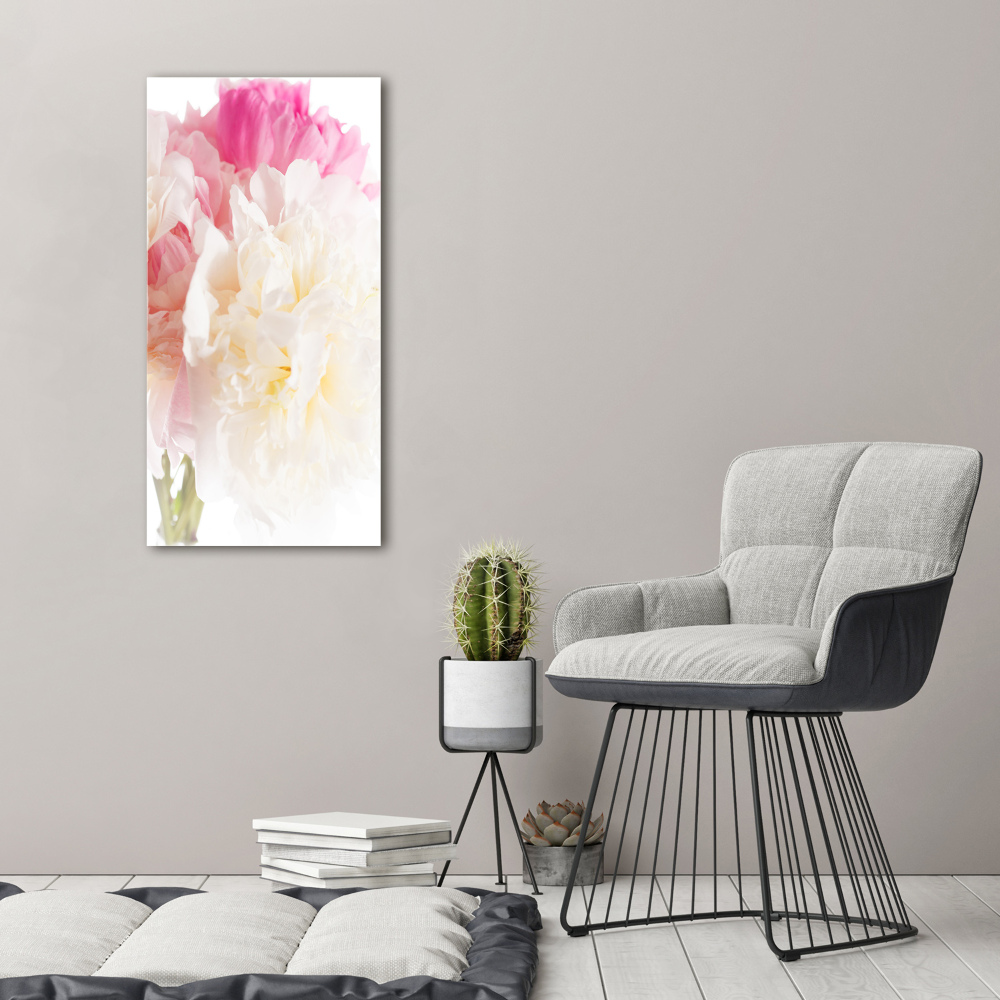 Large canvas wall art Peony