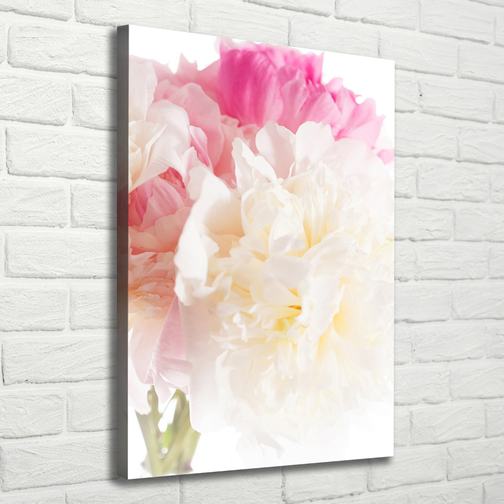 Large canvas wall art Peony