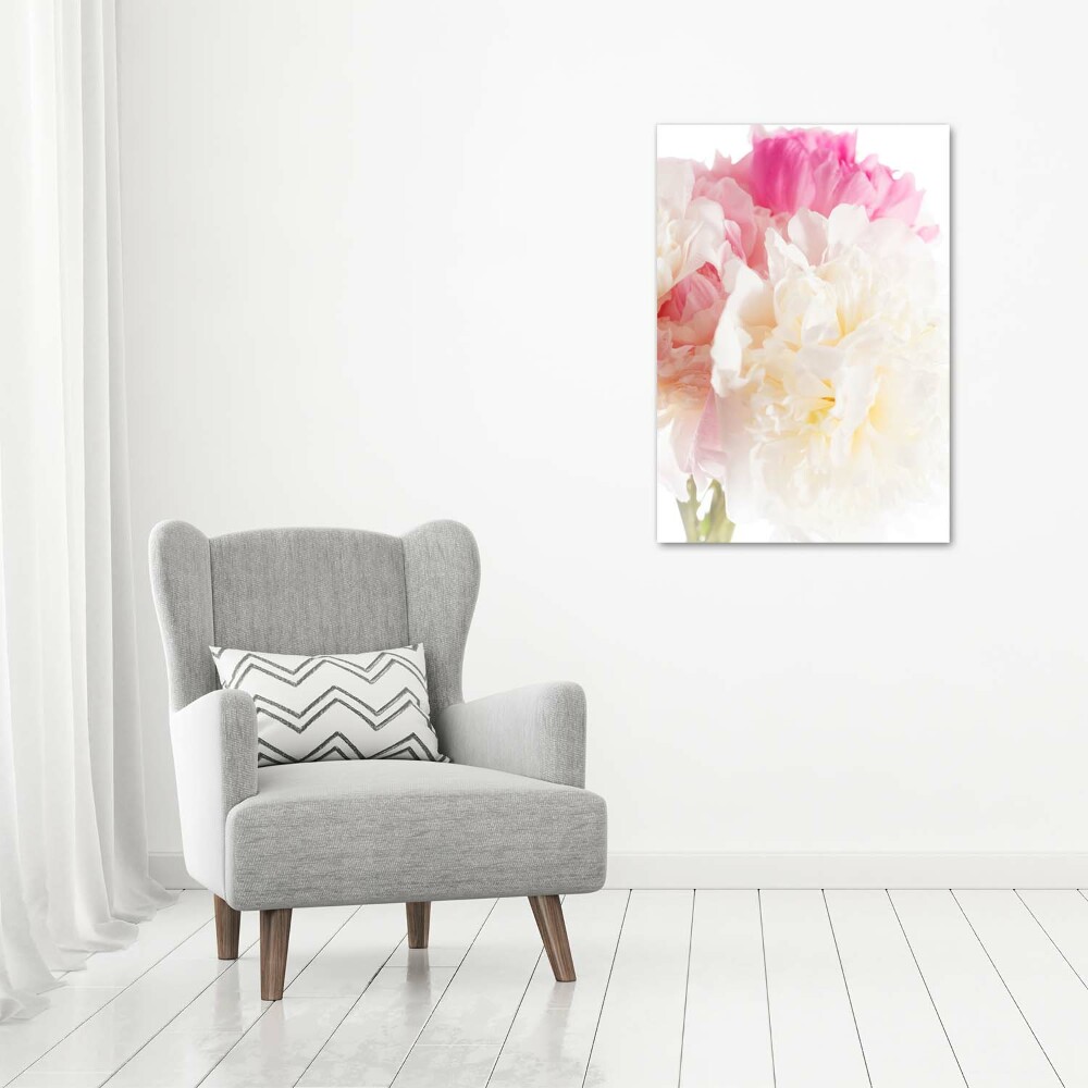 Large canvas wall art Peony