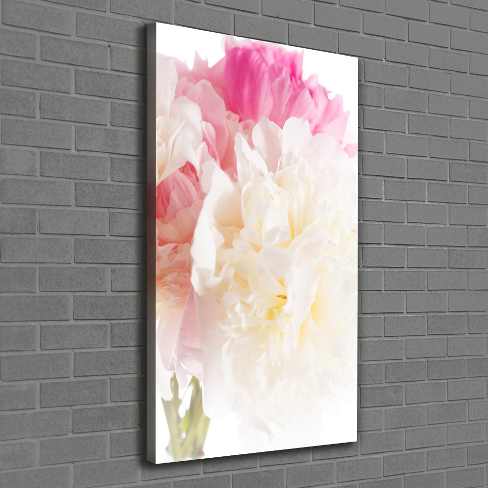 Large canvas wall art Peony