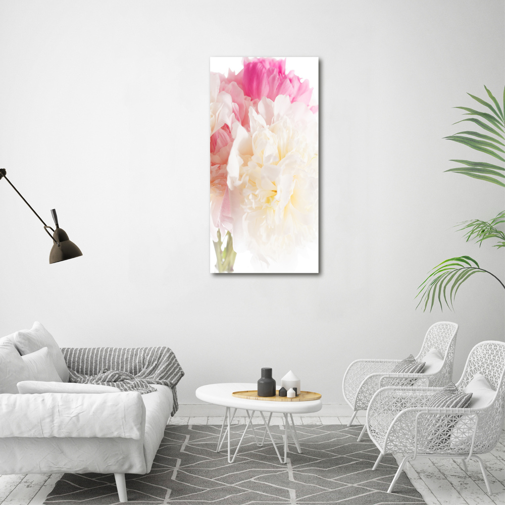 Large canvas wall art Peony