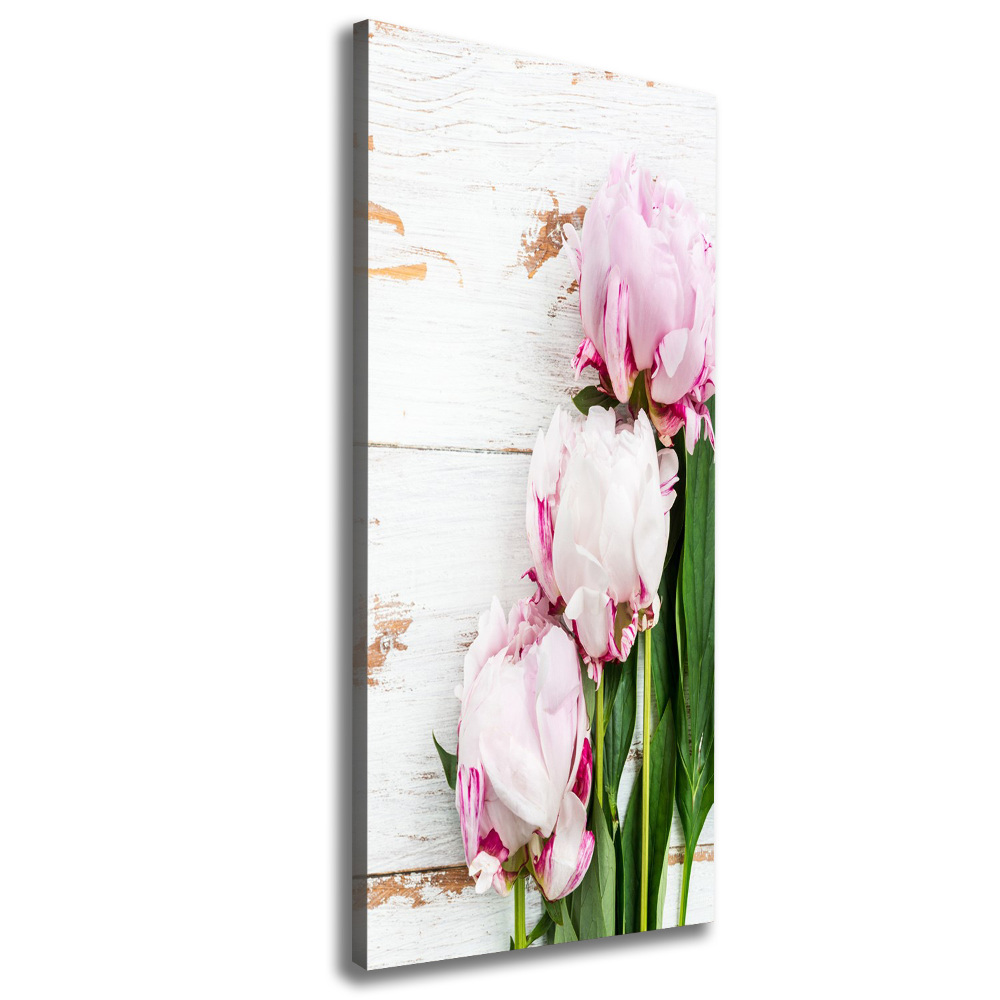 Large canvas wall art Peony