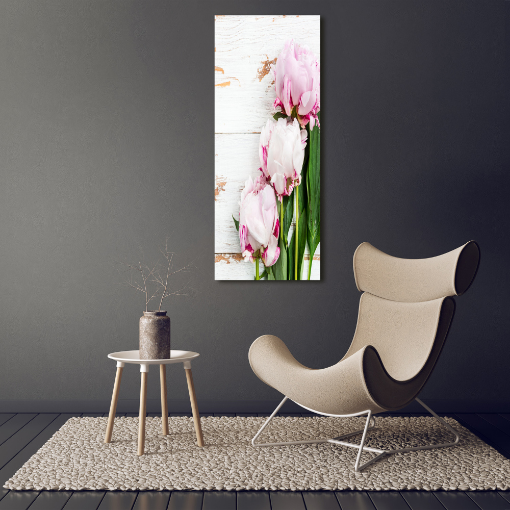 Large canvas wall art Peony