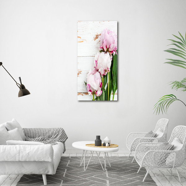 Large canvas wall art Peony