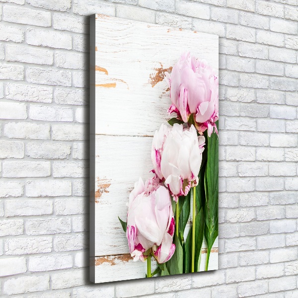 Large canvas wall art Peony