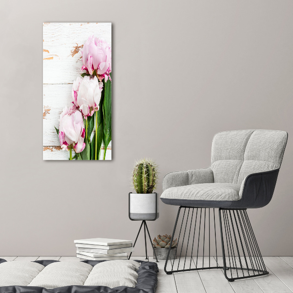 Large canvas wall art Peony