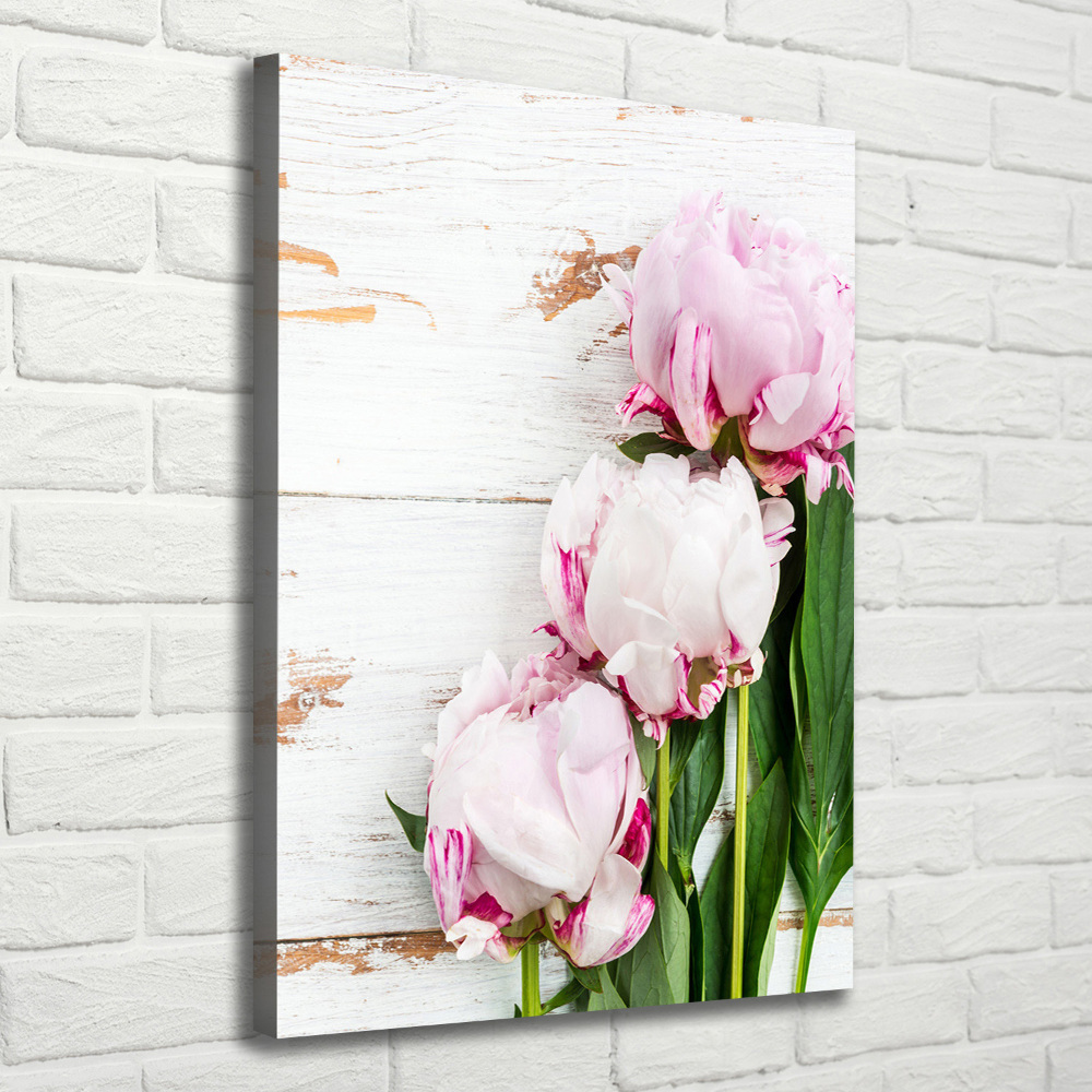 Large canvas wall art Peony