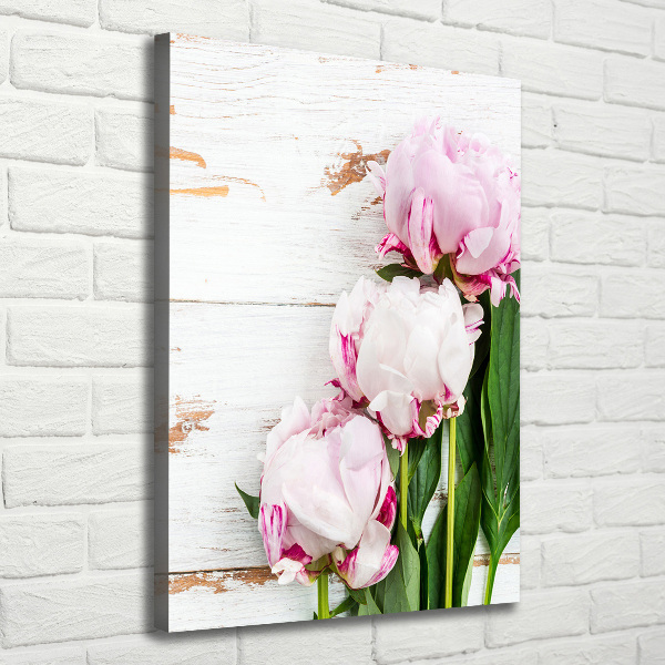 Large canvas wall art Peony