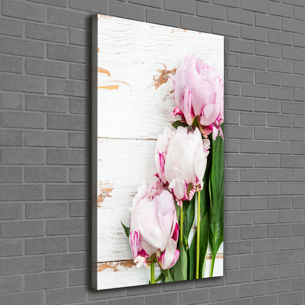 Large canvas wall art Peony