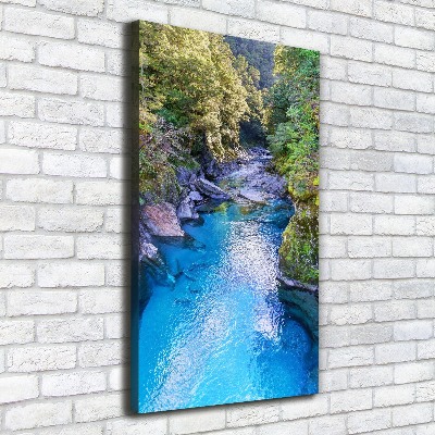 Canvas wall art River in the forest