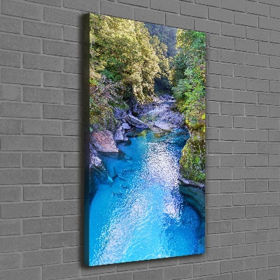 Canvas wall art River in the forest