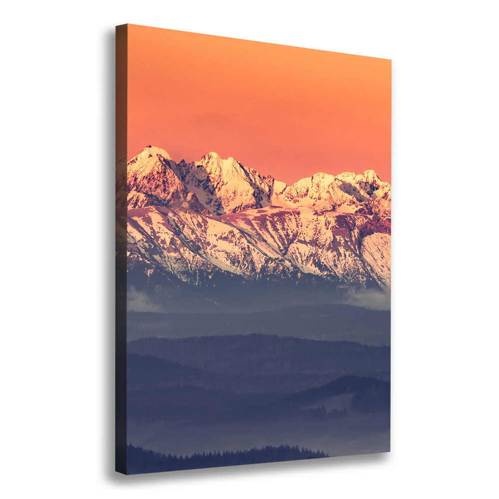 Canvas print Panorama of the Tatra Mountains