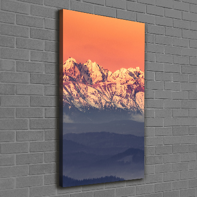 Canvas print Panorama of the Tatra Mountains