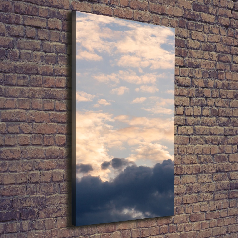 Large canvas wall art Clouds in the sky