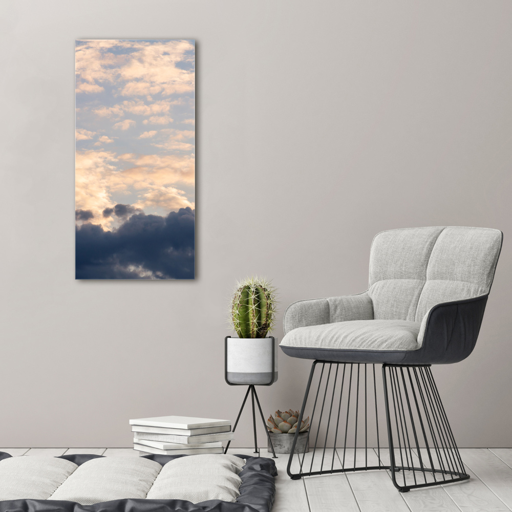 Large canvas wall art Clouds in the sky