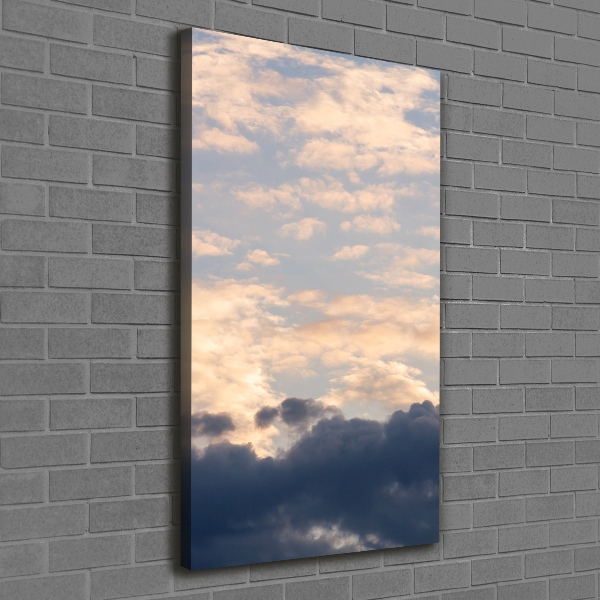 Large canvas wall art Clouds in the sky