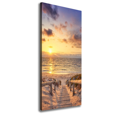 Large canvas wall art Path to the beach