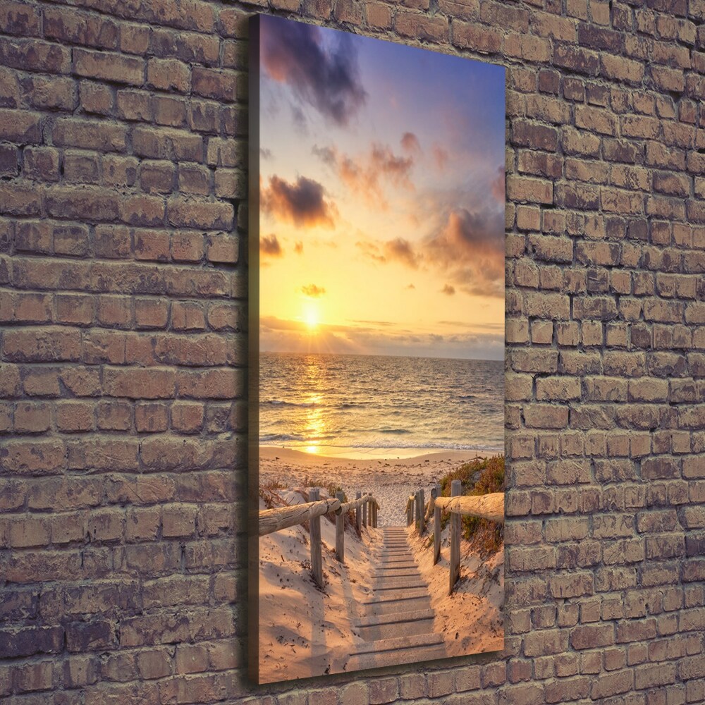 Large canvas wall art Path to the beach