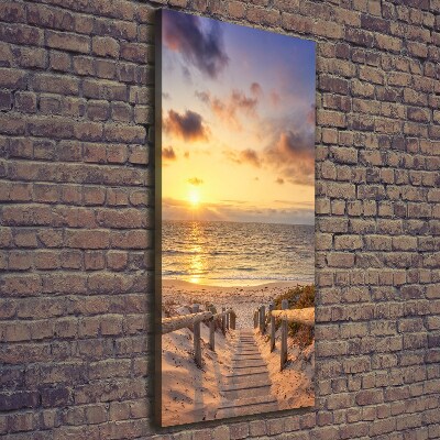 Large canvas wall art Path to the beach